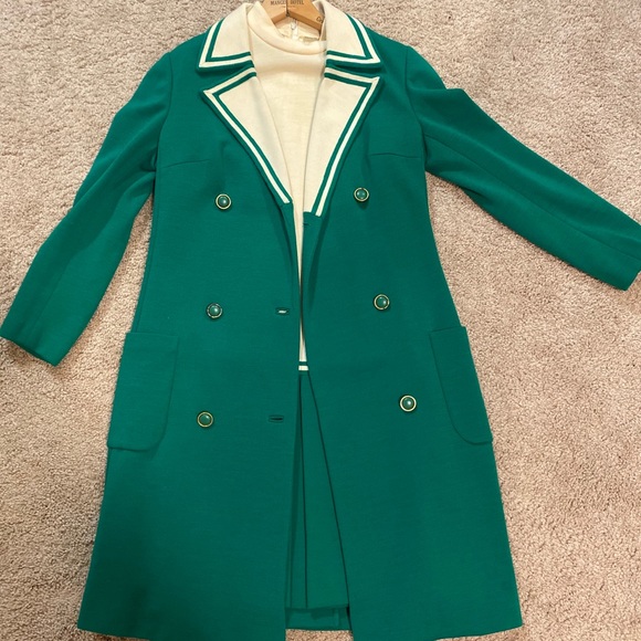 Wool vintage jacket and dress. - Picture 1 of 5